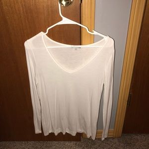 Long sleeve thin white shirt